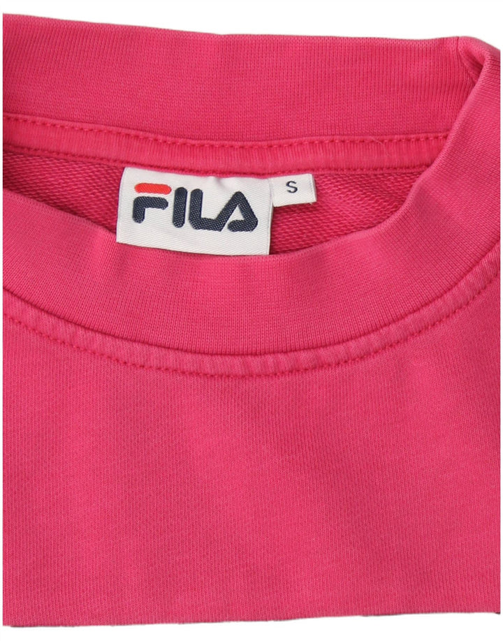 FILA Damen-Sweatshirt-Pullover in Übergröße, Gr. 10, klein, Rosa, Farbblock
