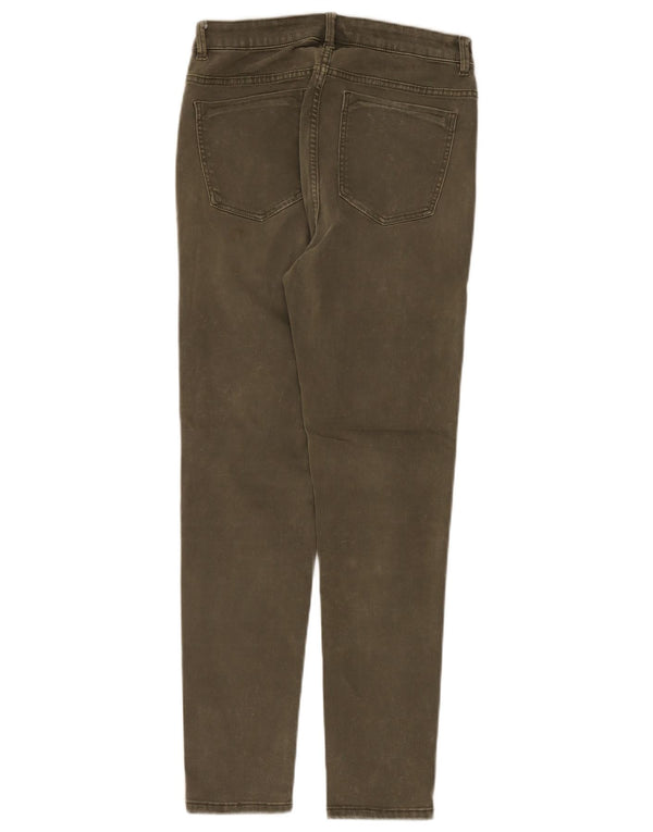 Zara Damen Skinny Jeans EU 42 Large W32 L28 Khaki