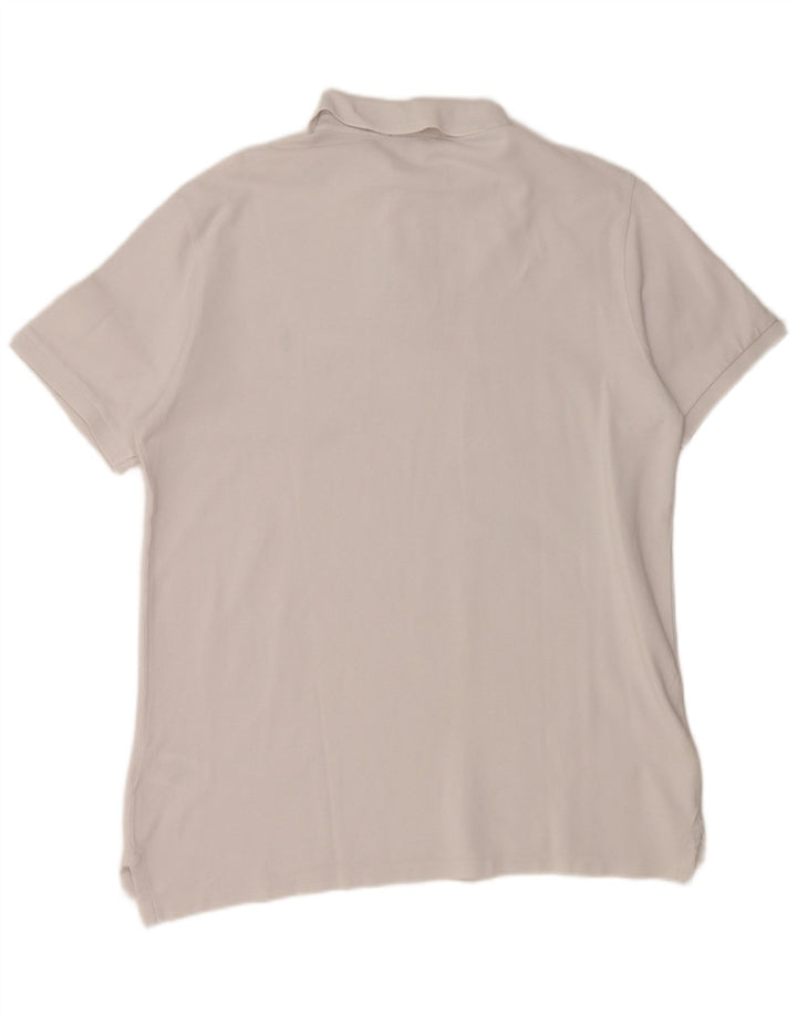 POLO RALPH LAUREN Herren-Poloshirt mit schmaler Passform, groß, aus weißer Baumwolle