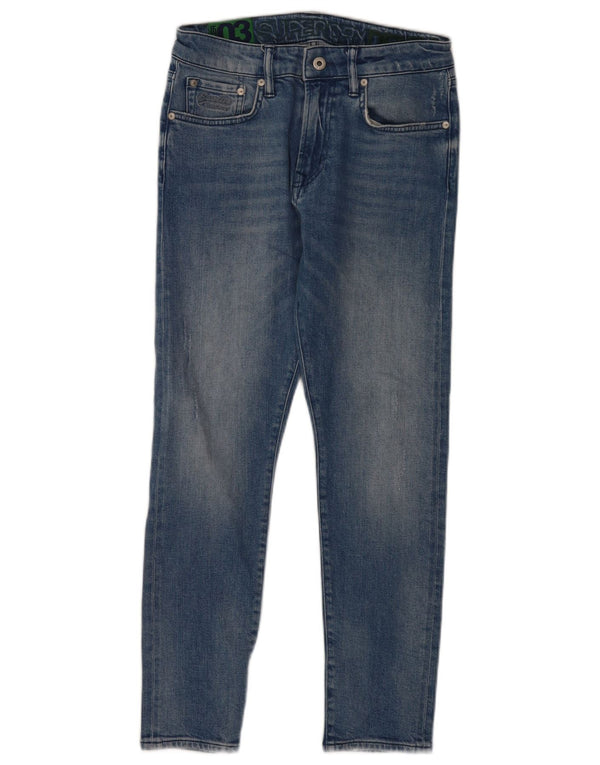 Superdry Herren Slim Jeans W30 L27 Blaue Baumwolle
