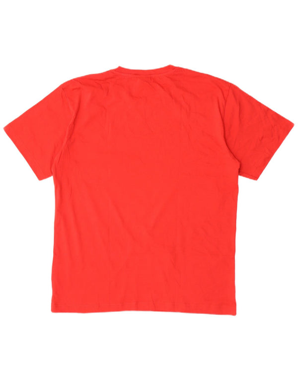 Lotto Herren T-Shirt Top XL Rot Baumwolle