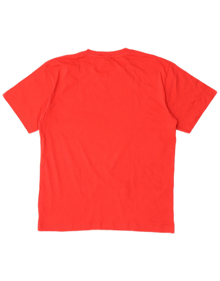 Lotto Herren T-Shirt Top XL Rot Baumwolle