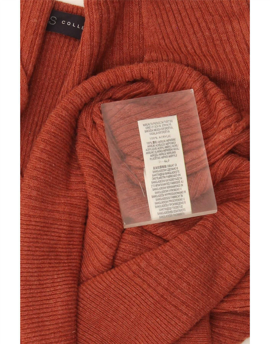 Marks & Spencer Damen-Pullover mit V-Ausschnitt, UK 12, Mittelorange, Acryl