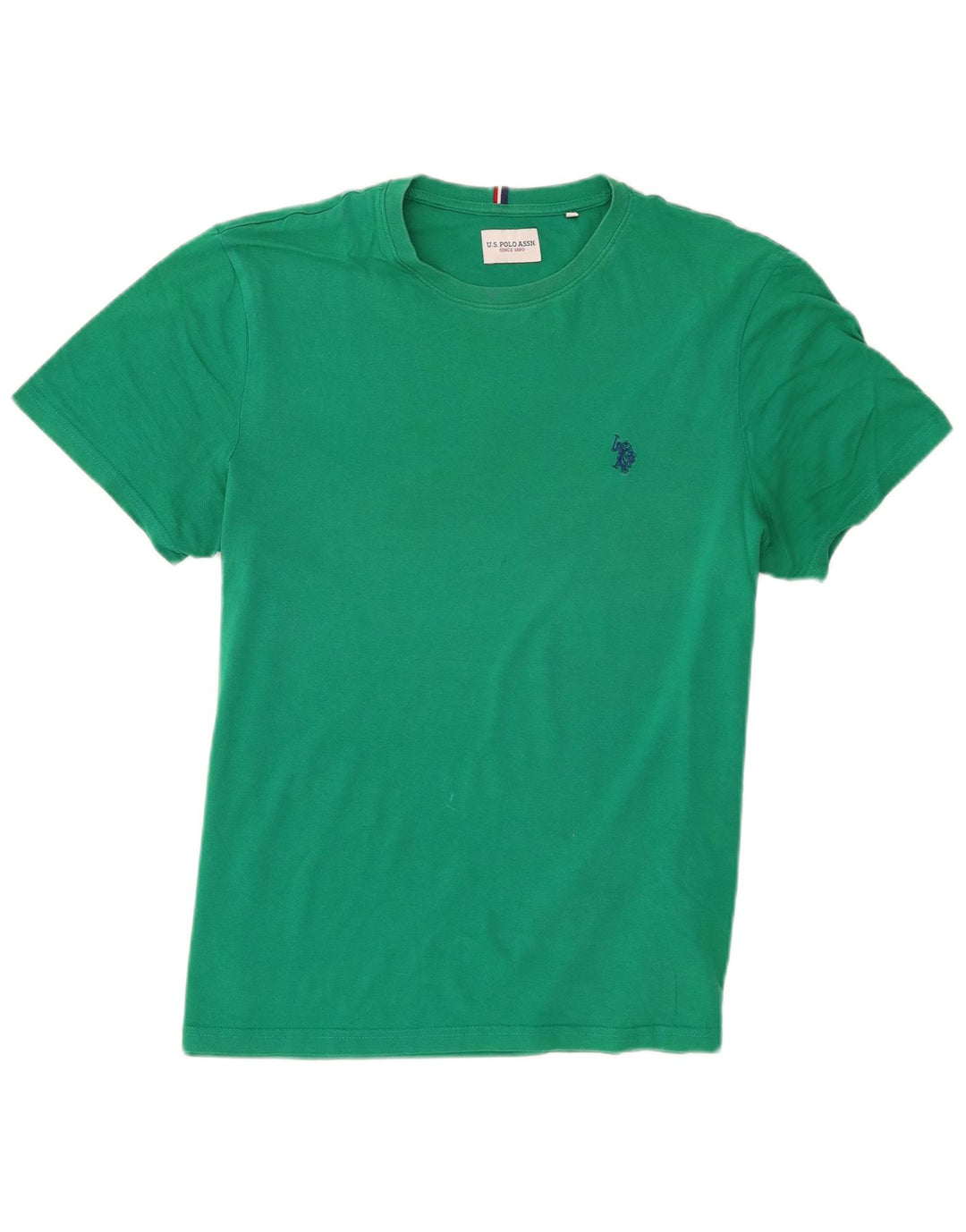 U.S. Polo Assn. Herren-T-Shirt-Oberteil aus mittelgrüner Baumwolle