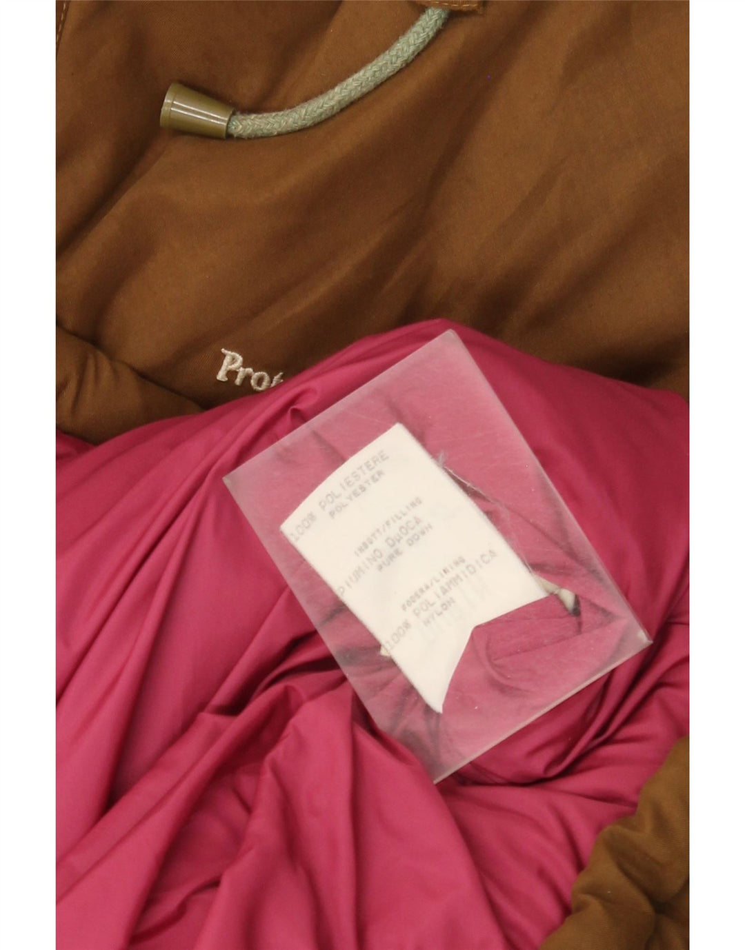 DUBIN Wattierte Herrenjacke mit Kapuze IT 54 2XL Braunes Polyester