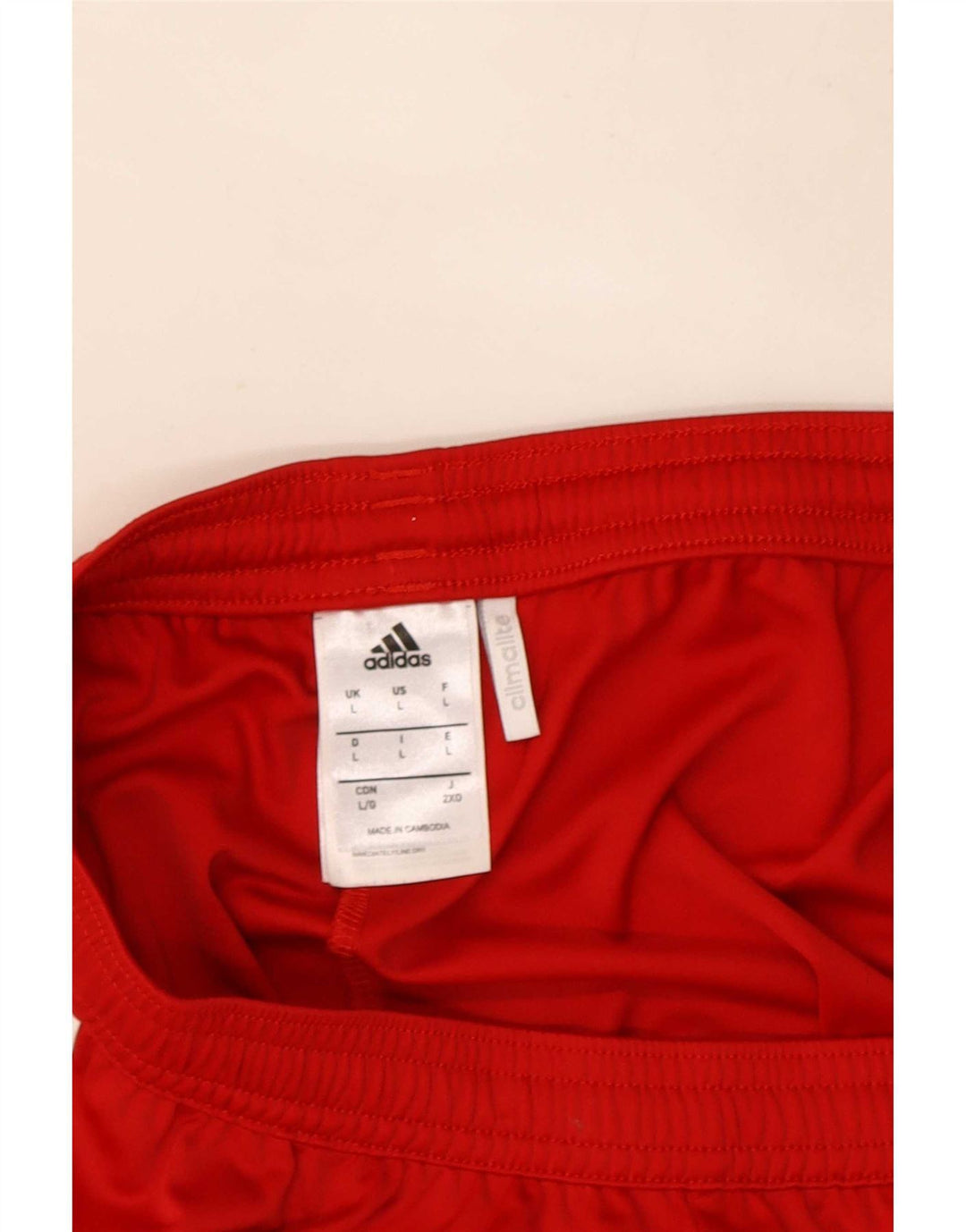 Adidas Herren Climalite Sportshorts, großes rotes Farbblock-Polyester