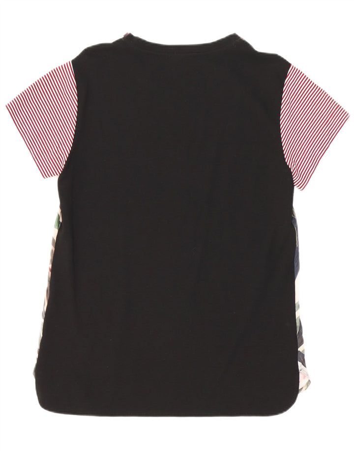 Max & Co. Damen Grafik-T-Shirt-Oberteil UK 14 Medium Mehrfarbig mit Blumenmuster