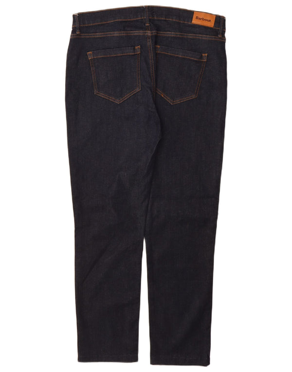 BARBOUR Damen Straight Jeans UK 18 XL W34 L28 Marineblaue Baumwolle