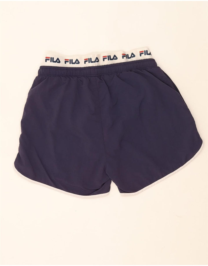 Fila Herren Graphic Sport Shorts Medium Navy Blue Colourblock Polyamid