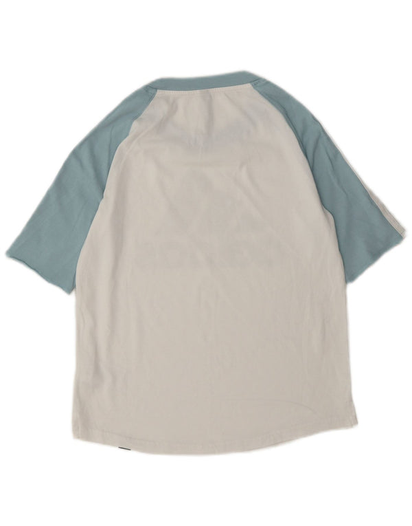 Adidas Damen Graphic T-Shirt Top UK 8/10 Small Weiße Baumwolle