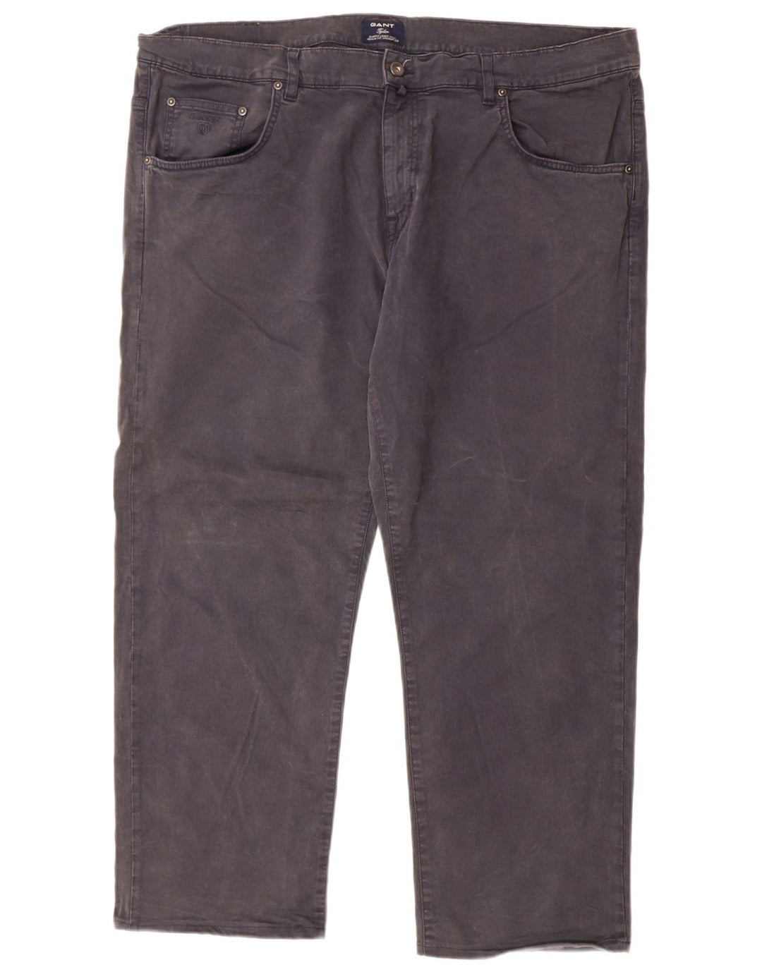 Gant Herren Straight Jeans W42 L28 Marineblaue Baumwolle