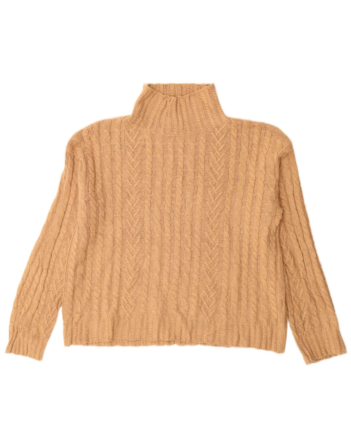 Marks & Spencer Rollkragenpullover für Damen, Gr. 10, Größe S, Beige