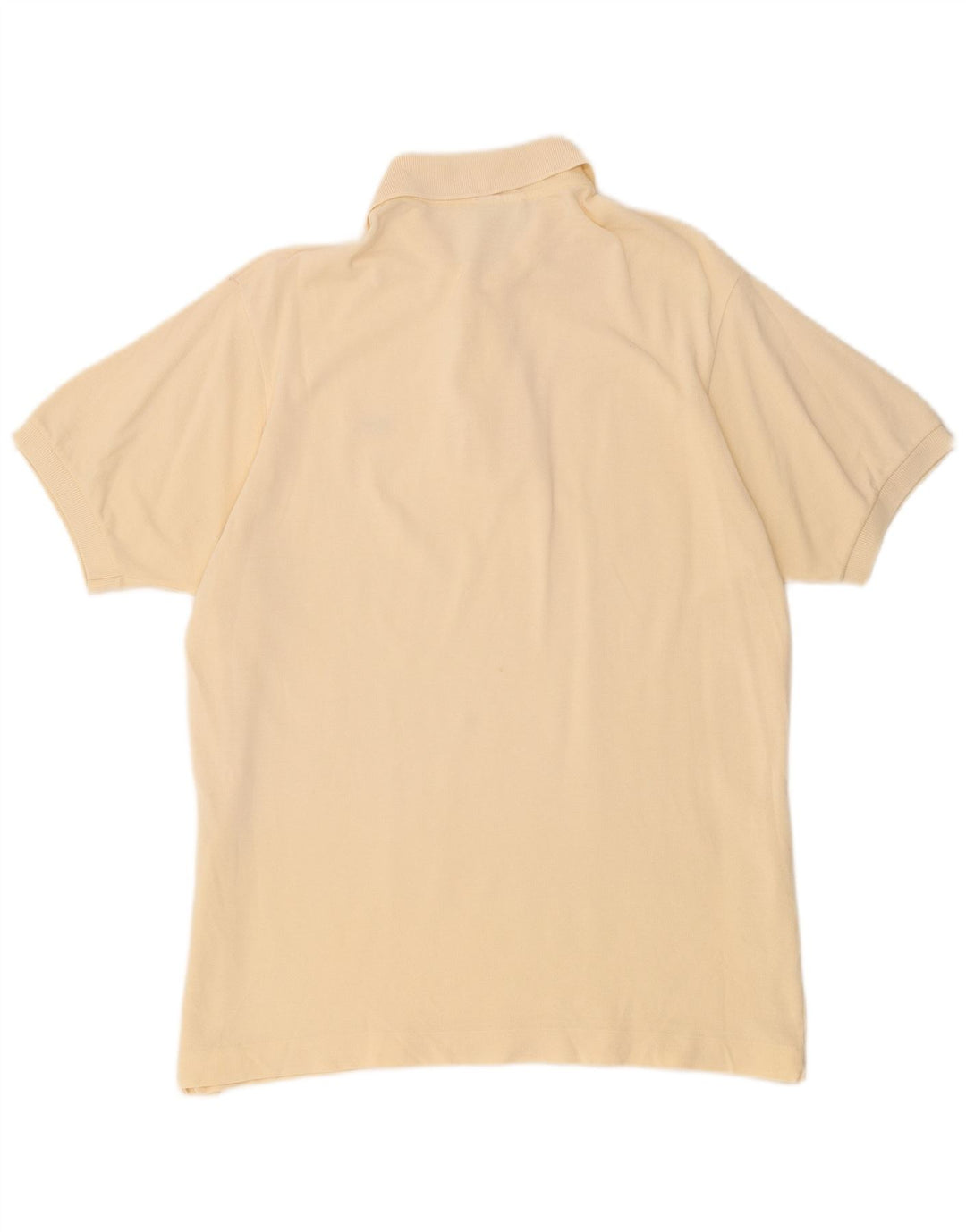 Lacoste Herren-Poloshirt, Größe 5, große beige Baumwolle