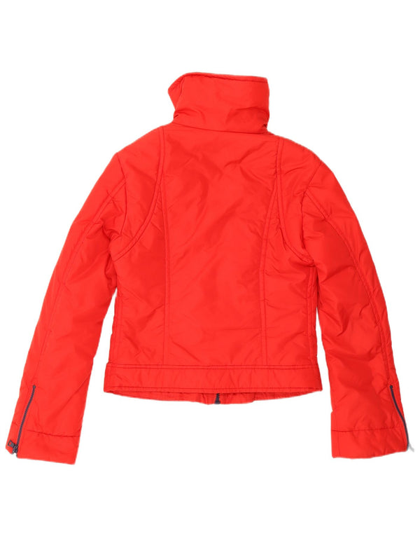 Gas Damen Wattierte Jacke UK 10 Small Rot