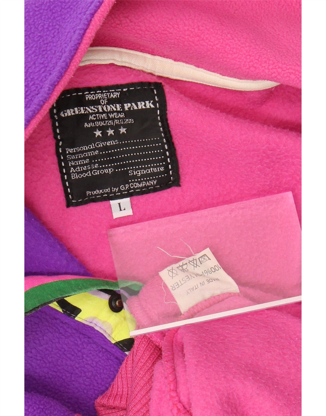GREENSTONE PARK Damen Übergroßer Grafik-Fleecepullover UK 16 Large Pink