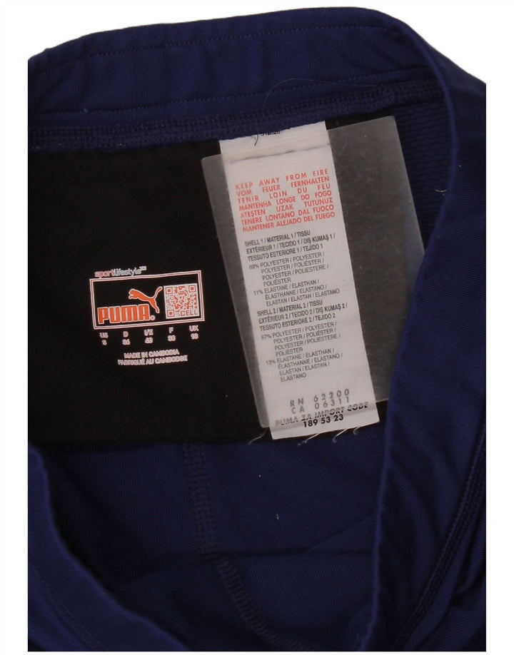 Puma Damen Capri-Leggings UK 10 Small Marineblau Polyester