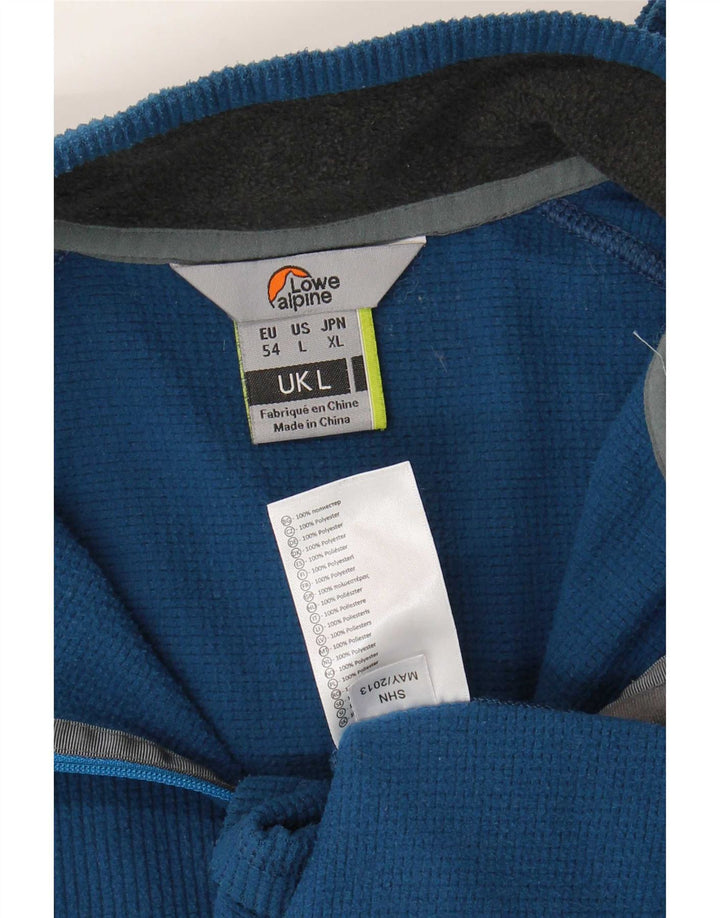 Lowe Alpine Herren-Fleecepullover mit Reißverschluss am Hals, groß, marineblaues Polyester