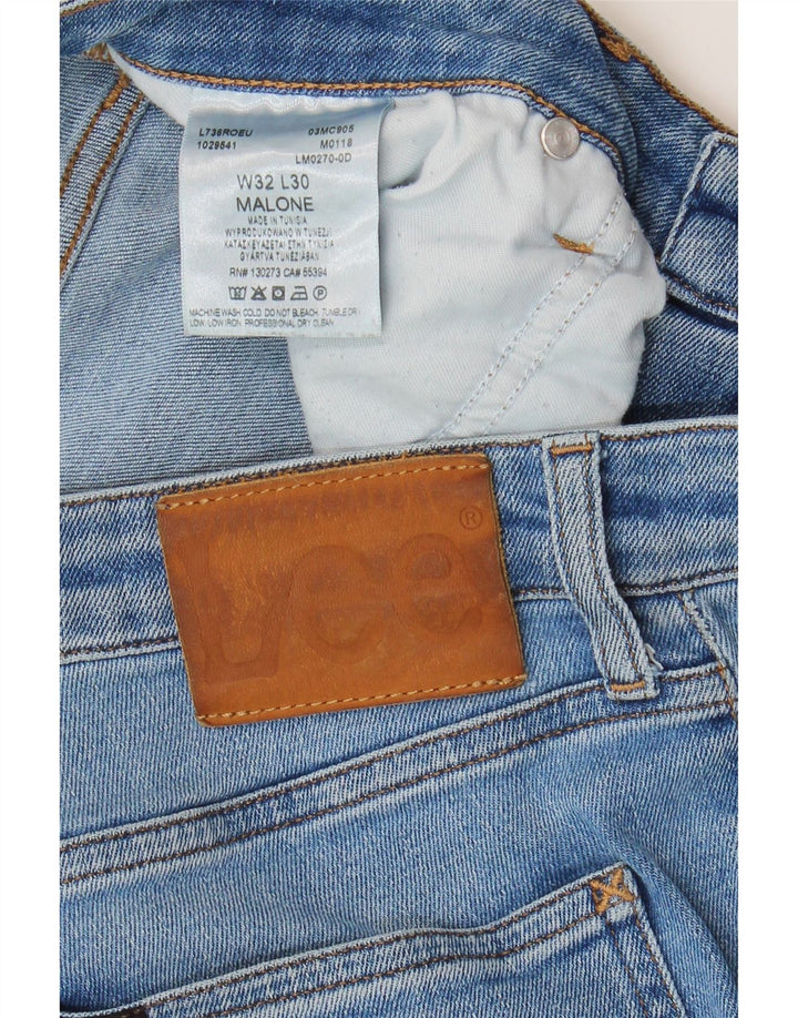 Lee Damen Malone Skinny Jeans W32 L30 Blaue Baumwolle