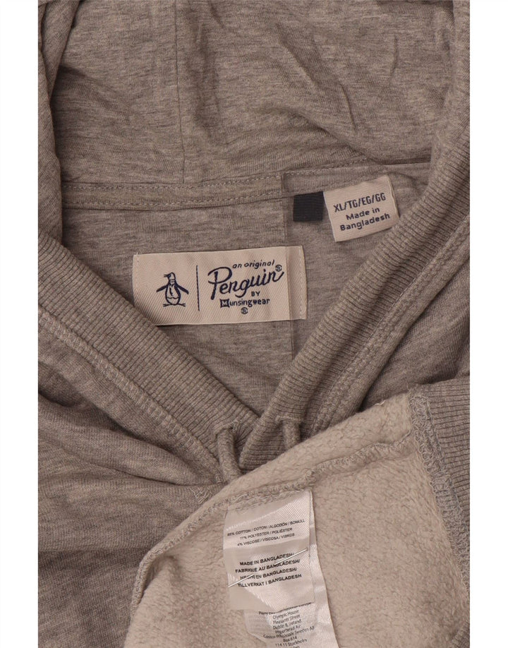 PINGUIN Herren Kapuzenpullover XL Grau Baumwolle