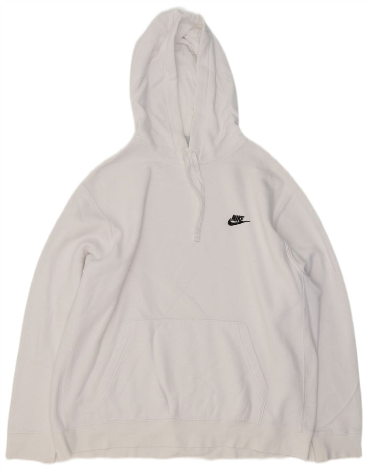 NIKE Herren Kapuzenpullover XL, weiße Baumwolle