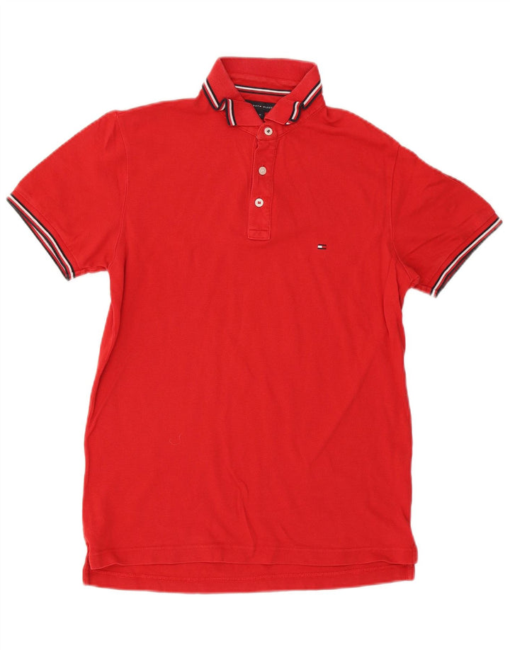 Tommy Hilfiger Herren Slim Fit Poloshirt Mittelrot