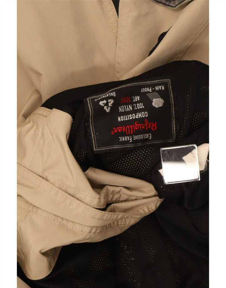 Refrigiwear Herren Bomber Regenjacke UK 42 2XL Beige Farbblock