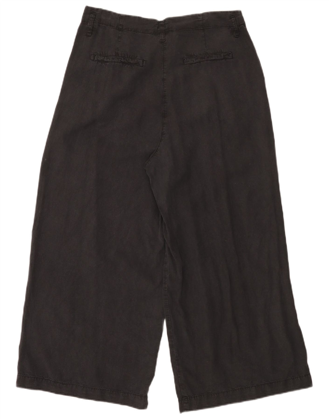 Dack's Damen Caprihose mit weitem Bein IT 44 Medium W30 L23 Schwarz Tencel