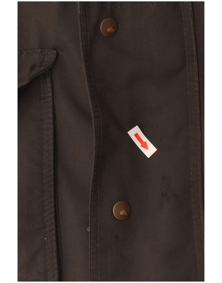 Quiksilver Herren-Windbreakerjacke mit Kapuze, UK 38, Mittelgrau, Polyester