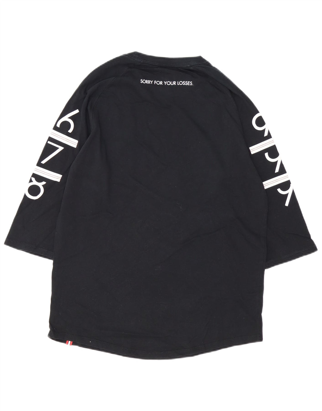 Jordan Herren-Grafikoberteil mit 3/4-Ärmeln, mittelschwarze Baumwolle