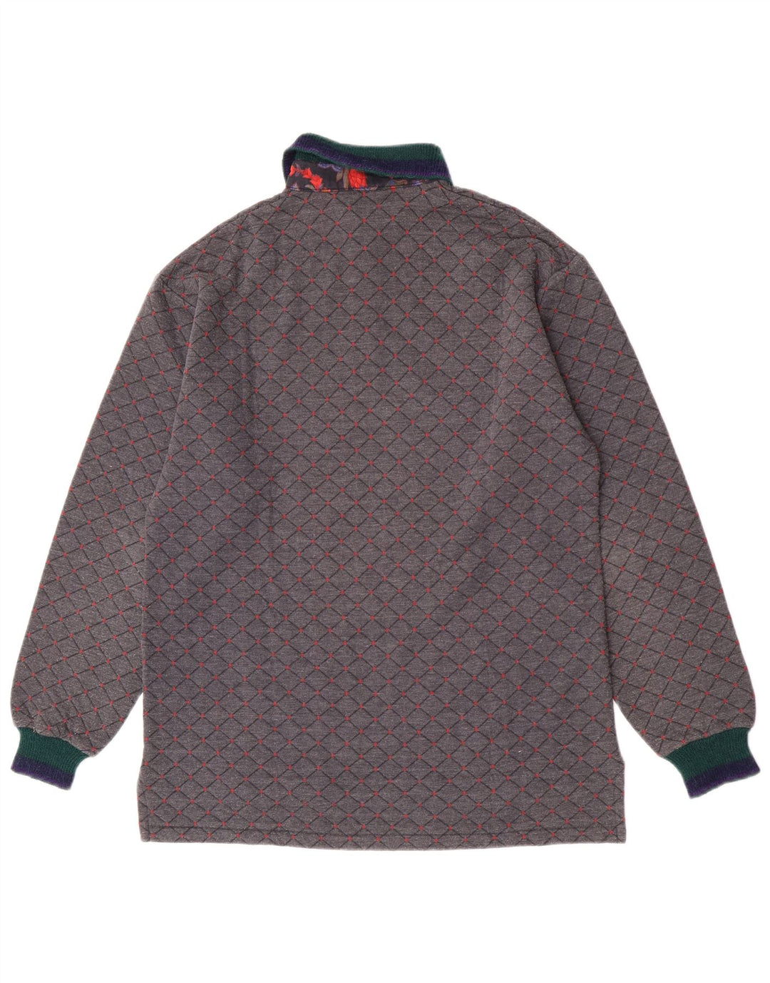 Johnny Lambs Herren Rugby-Poloshirt IT 50 Mittelgrau Argyle/Diamant