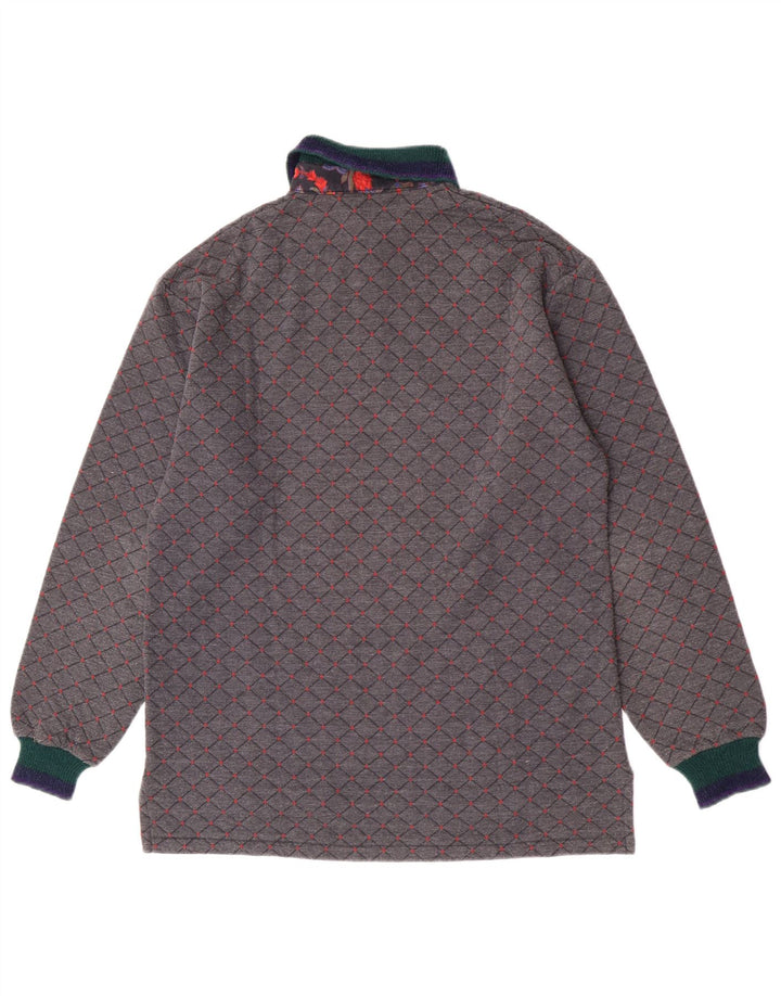 Johnny Lambs Herren Rugby-Poloshirt IT 50 Mittelgrau Argyle/Diamant