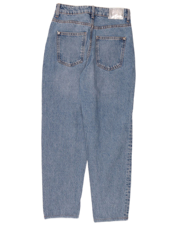 Zara Damen Tapered Jeans EU 34 XS W24 L26 Blaue Baumwolle