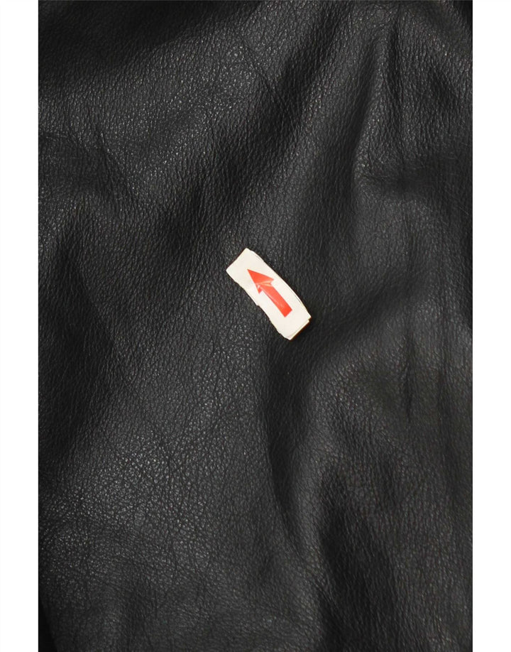 Vintage Herren Lederjacke UK 42 XL Schwarz