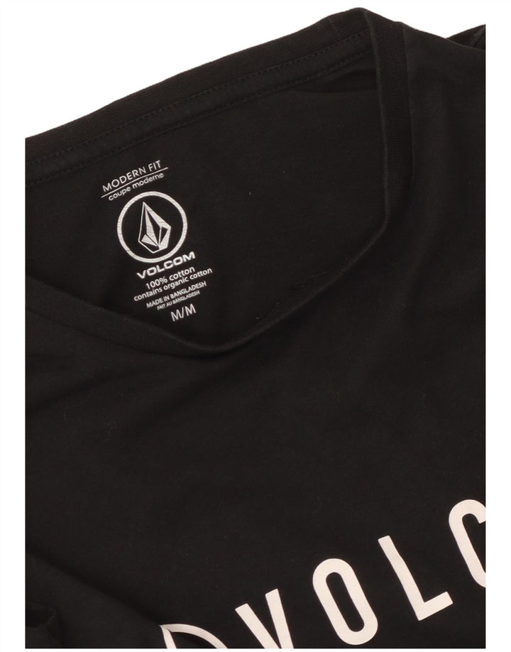 Volcom Herren Modern Fit Graphic T-Shirt Top Mittelschwarze Baumwolle