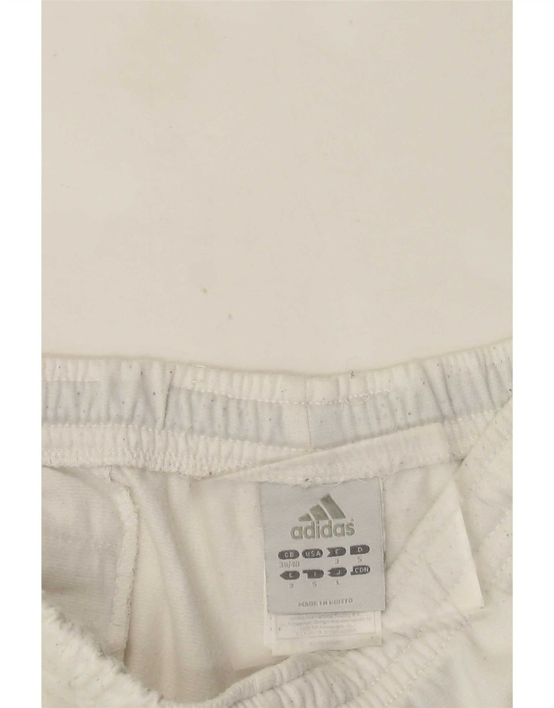Adidas Herren-Trainingshose UK 38/40 Mittelweißes Polyester