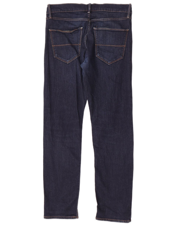 Marks & Spencer Herren Slim Jeans W32 L31 Marineblaue Baumwolle