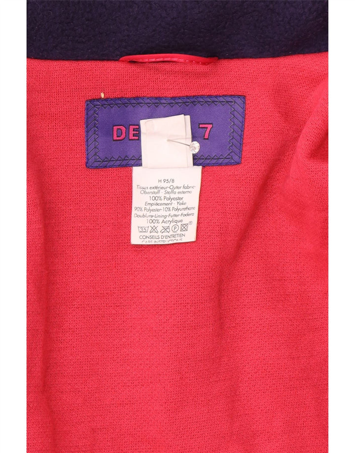 Degre 7 Herren-Skijacke mit Kapuze, IT 52 XL, Marineblau, Farbblock-Polyester