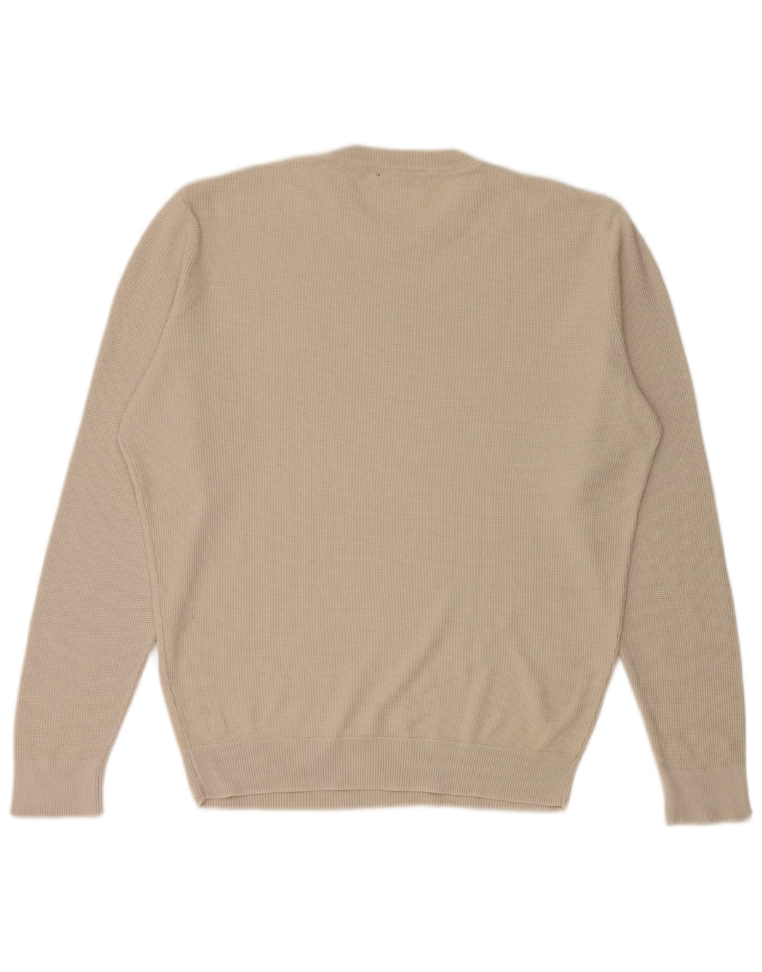 Zara Herren-Pullover mit Rundhalsausschnitt, Mittelbeige