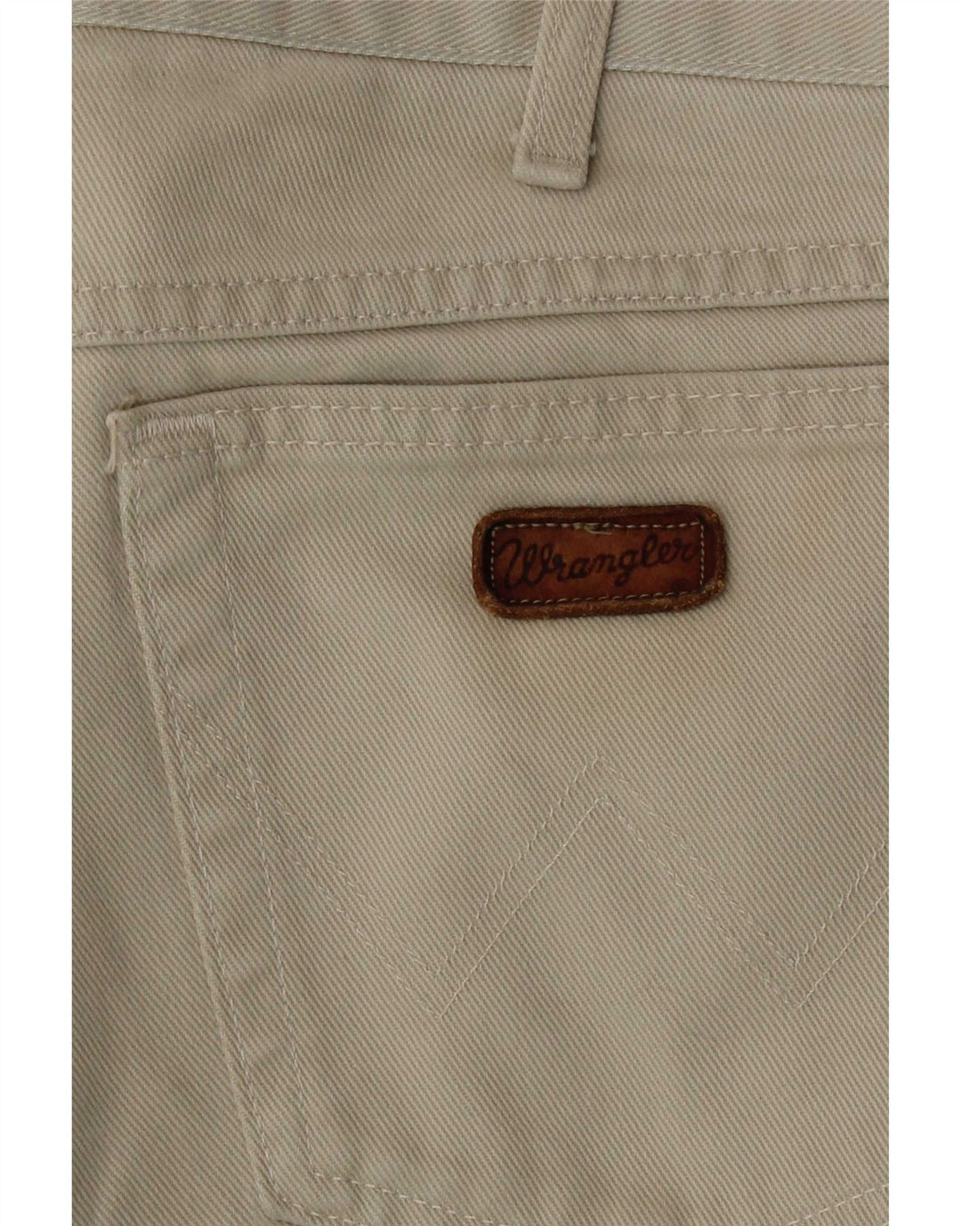 Wrangler Herren Regular Straight Jeans W34 L31 Grüne Baumwolle