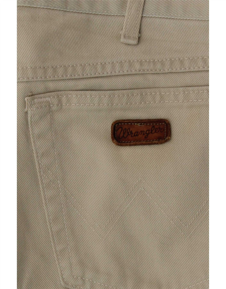 Wrangler Herren Regular Straight Jeans W34 L31 Grüne Baumwolle