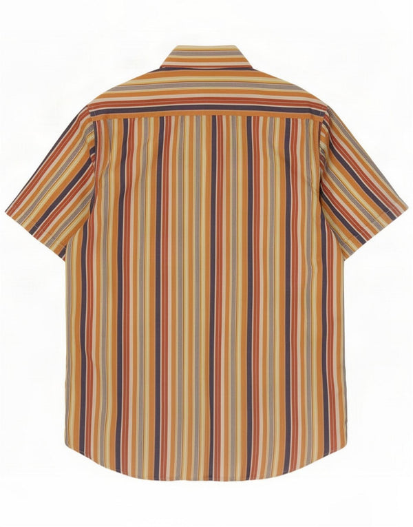 Carlo Pignatelli Herren Kurzarmhemd Größe 42 16 1/2 Large Mehrfarbig
