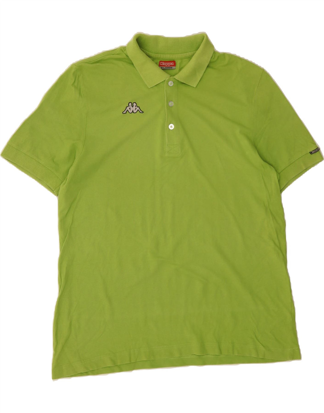 KAPPA Mens Polo Shirt XL Green Cotton Vintage Kappa and Second-Hand Kappa from Messina Hembry 