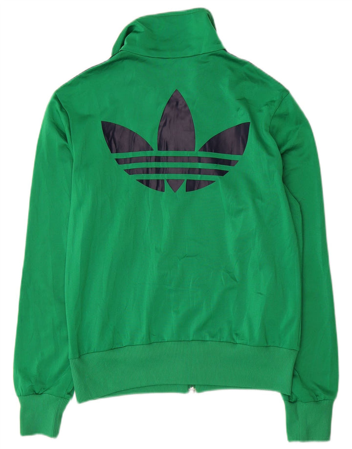 Adidas Damen Graphic Trainingsanzug Top Jacke IT 42 Mittelgrünes Polyester