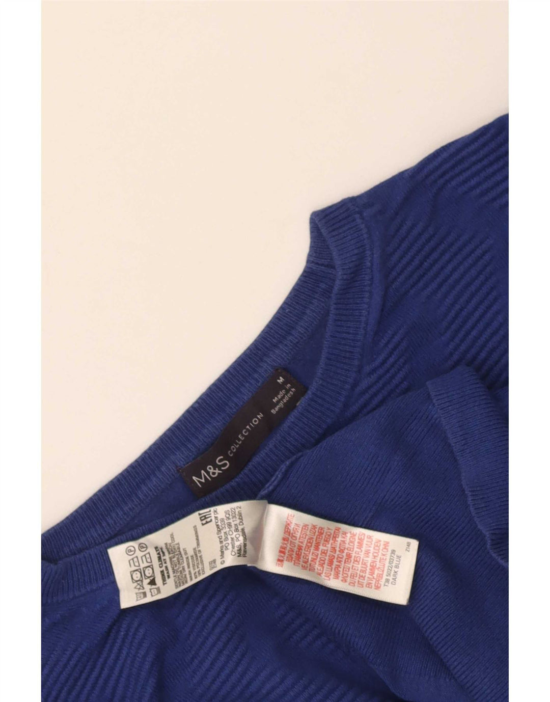 Marks & Spencer Damen-Pullover mit U-Boot-Ausschnitt, Gr. 12, mittleres Marineblau