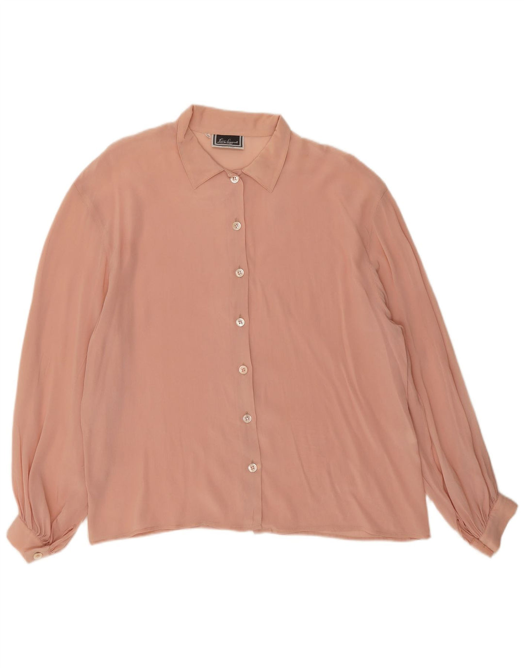 Luisa Spagnoli Damen Hemdbluse IT 46 Large Rosa Acetat