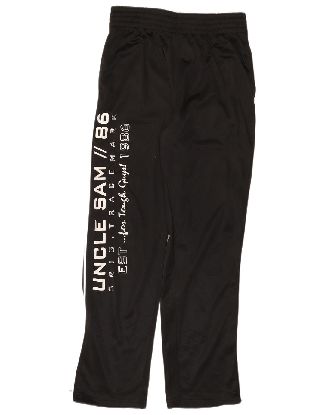 Uncle Sam Herren-Trainingshose mit Grafik, Mittelschwarzes Polyester