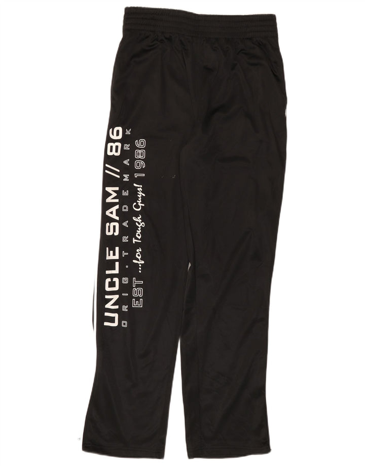 Uncle Sam Herren-Trainingshose mit Grafik, Mittelschwarzes Polyester