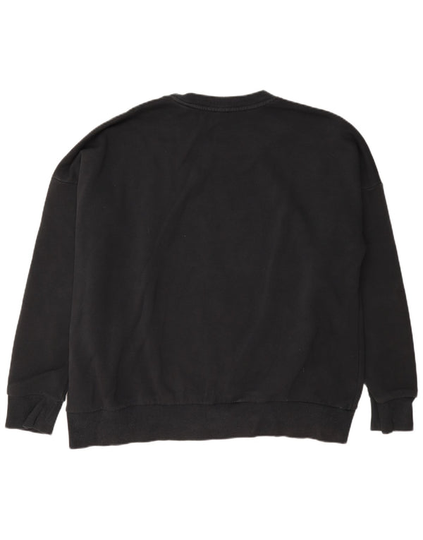 Adidas Damen Graphic Sweatshirt Pullover UK 20/22 XL Schwarz Baumwolle