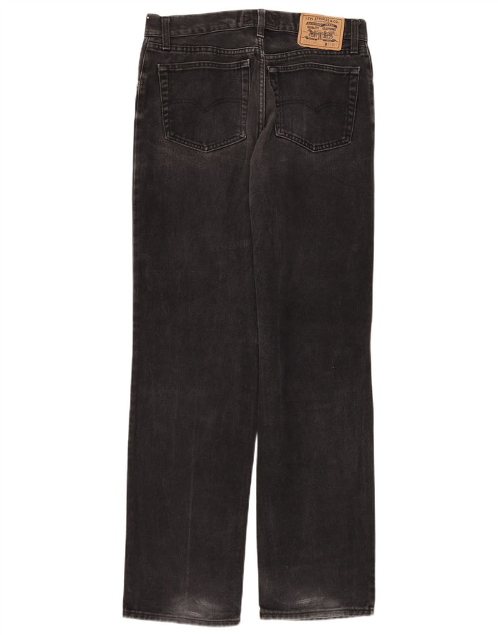 Levi's Herren Straight Jeans W33 L34 Schwarze Baumwolle