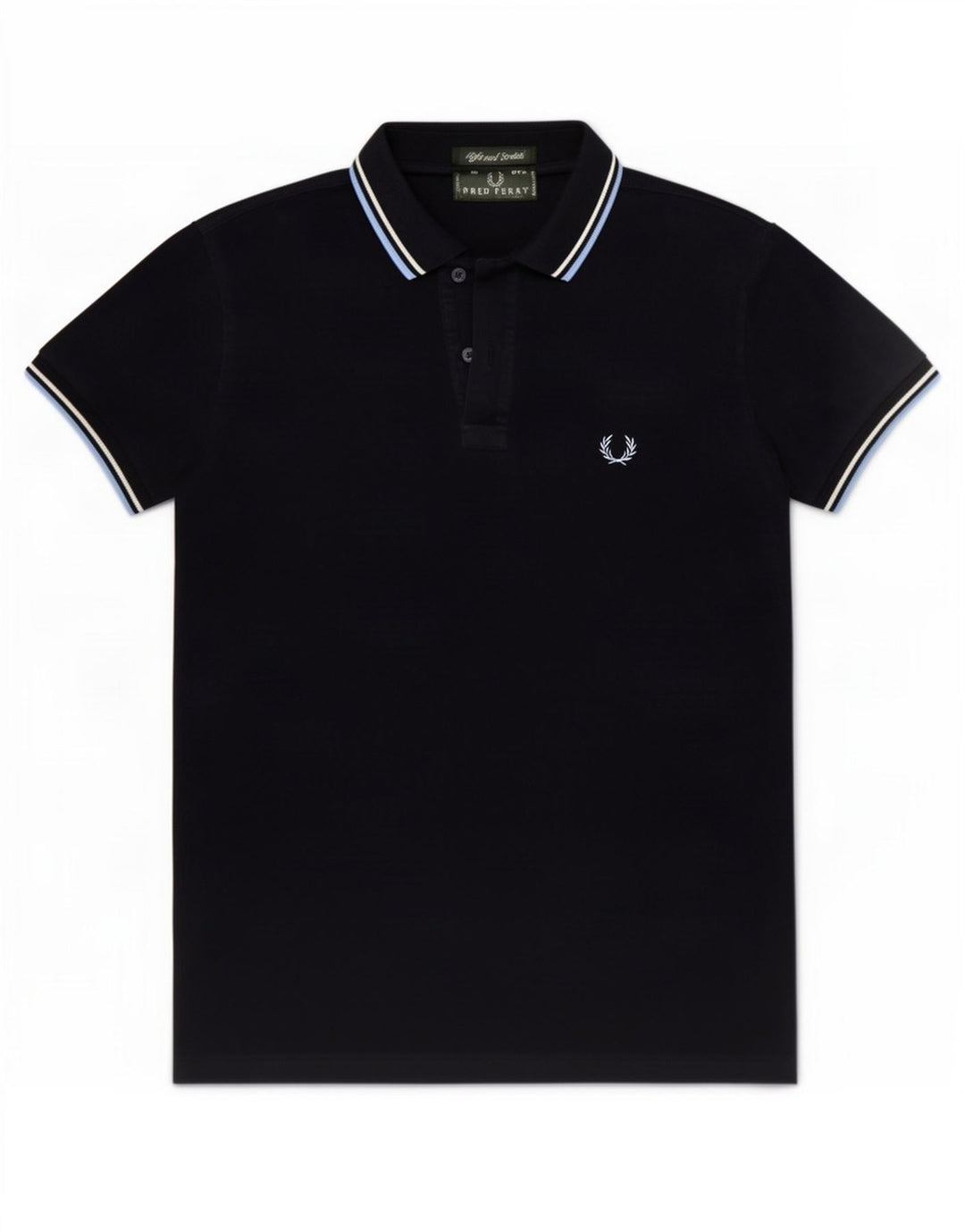 Fred Perry Herren-Poloshirt, klein, marineblau, Baumwolle